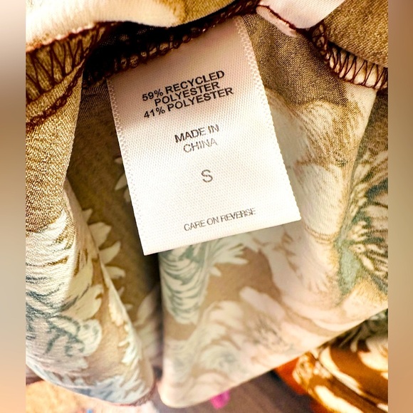 Happy X Nature NWT Sustainable Bohemian Floral Silky Puffy Sleeves SunDress S - Picture 10 of 10